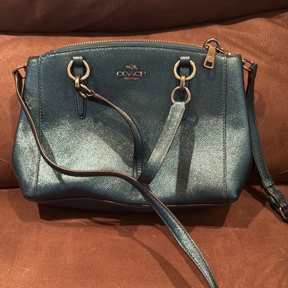 Coach Blue Leather Women's Bag